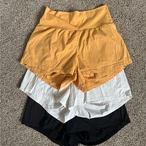 Halara Women's Multi-Pack Shorts - Orange, White, Black